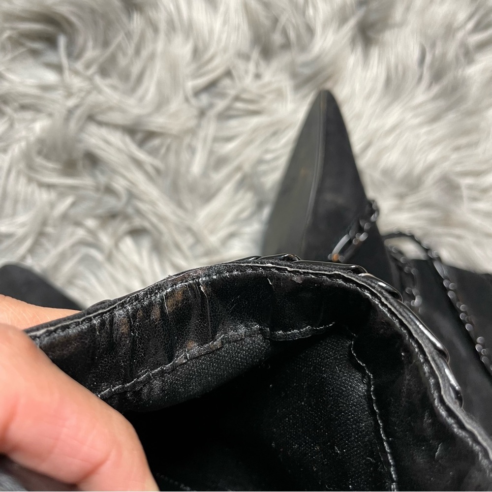 Scene Weaver Black Chain Pointy Booties - image 7